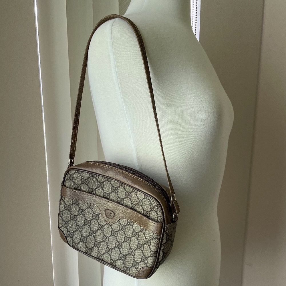 Authentic Vintaged Gucci Camera Bag - image 1